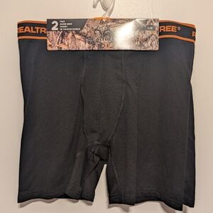 Realtree Men's Black Boxer Briefs Size LG Brand New With Tag